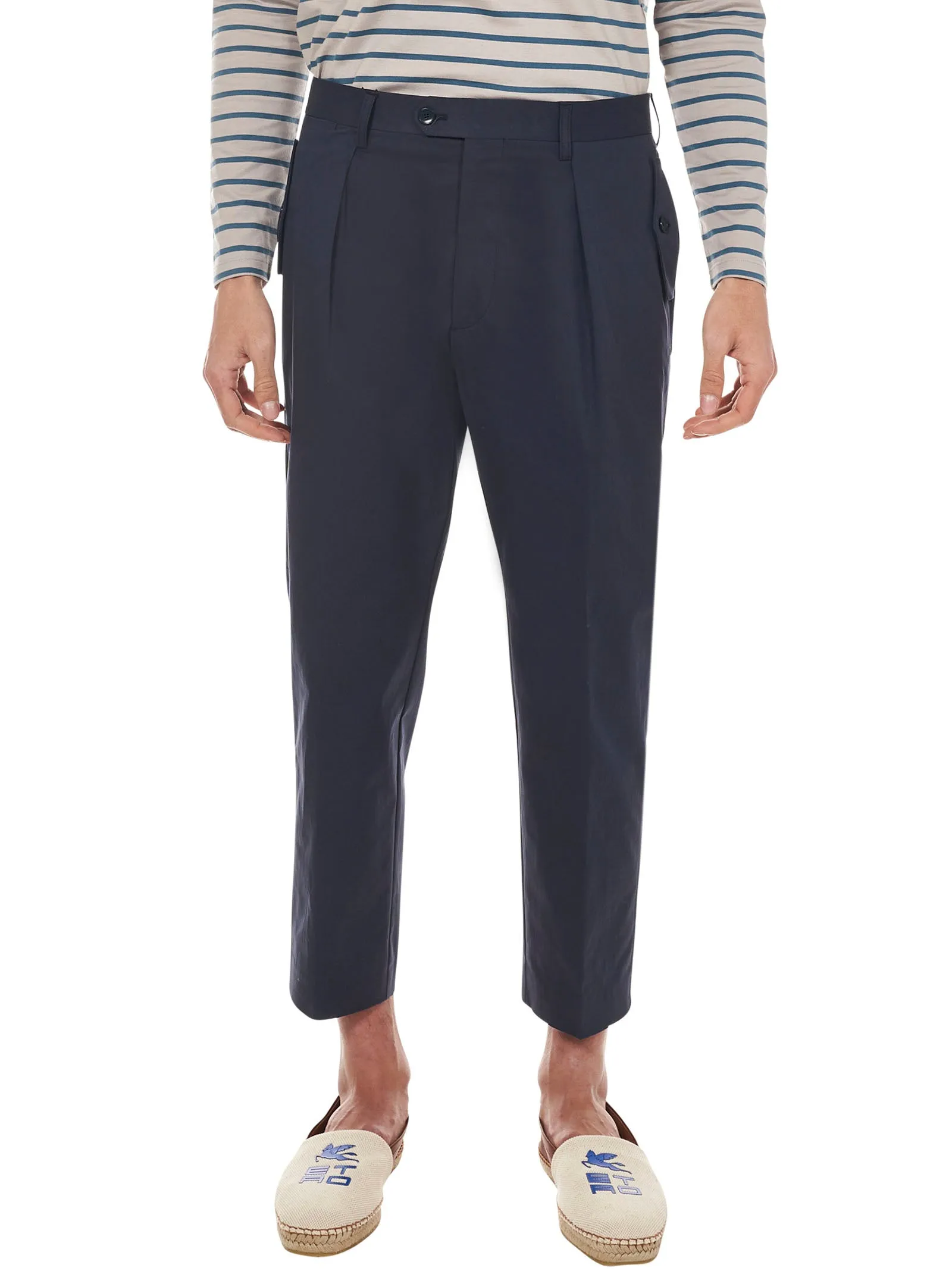 Etro Straight Leg Cropped Pants