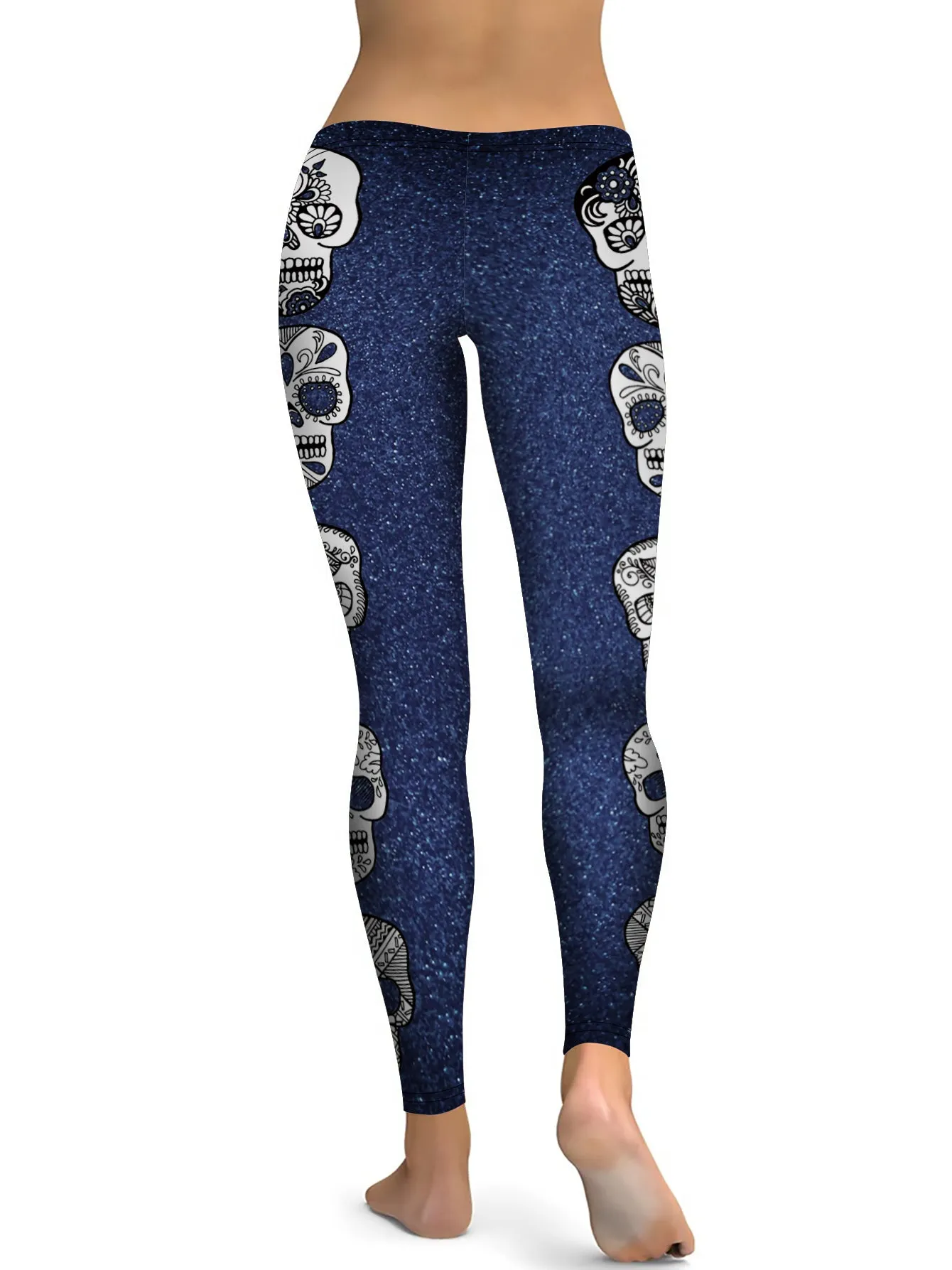 Glitter Calavera Leggings
