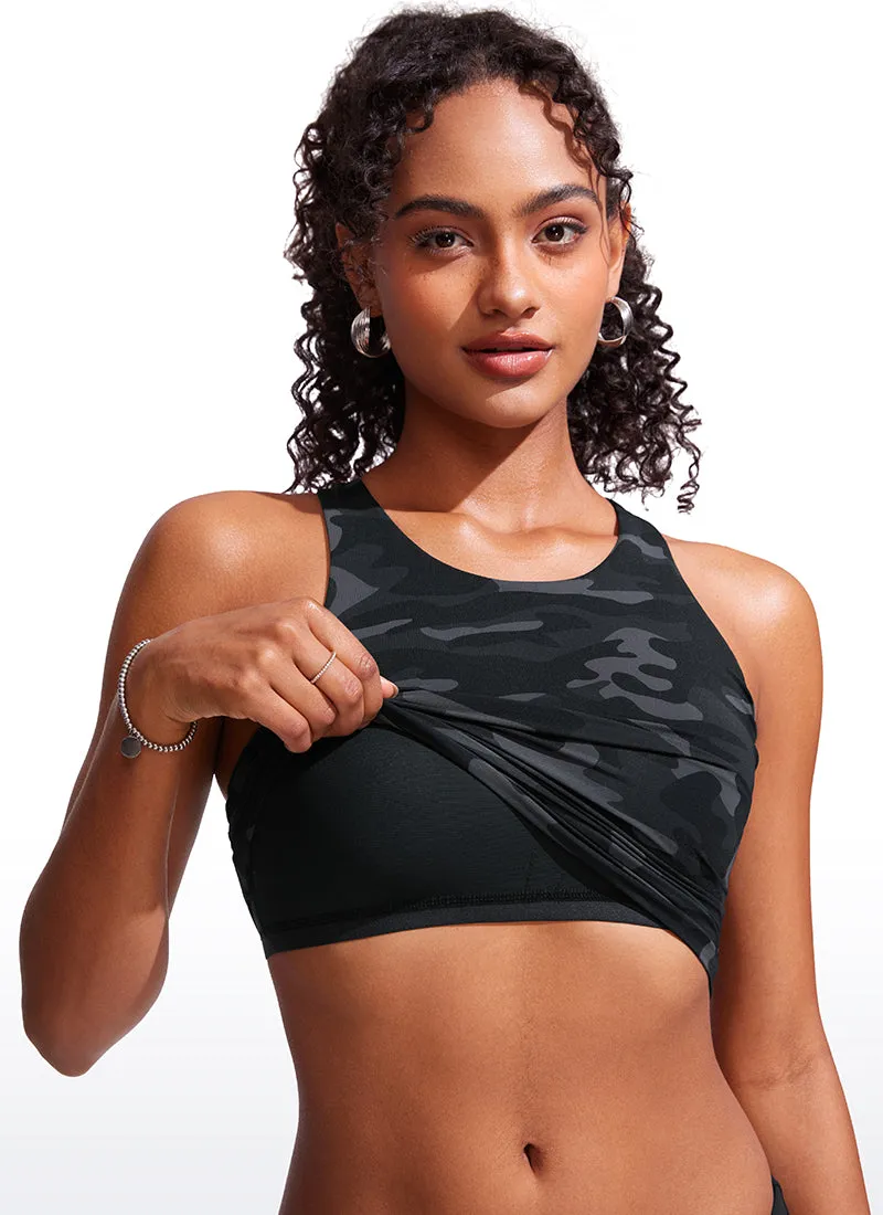 High Neck Racerback Tankini Tops