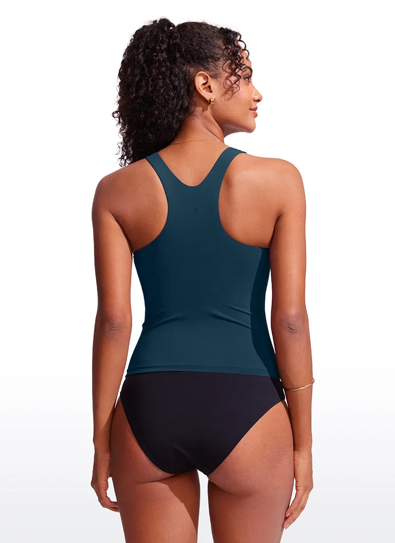 High Neck Racerback Tankini Tops