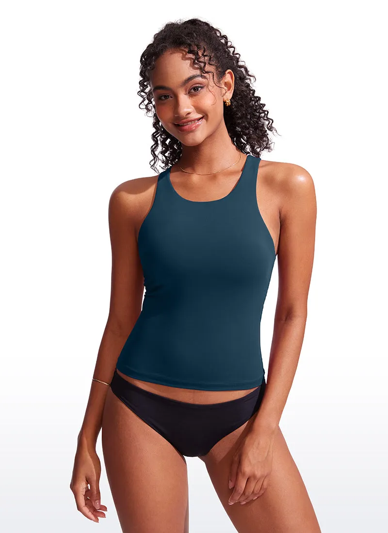 High Neck Racerback Tankini Tops