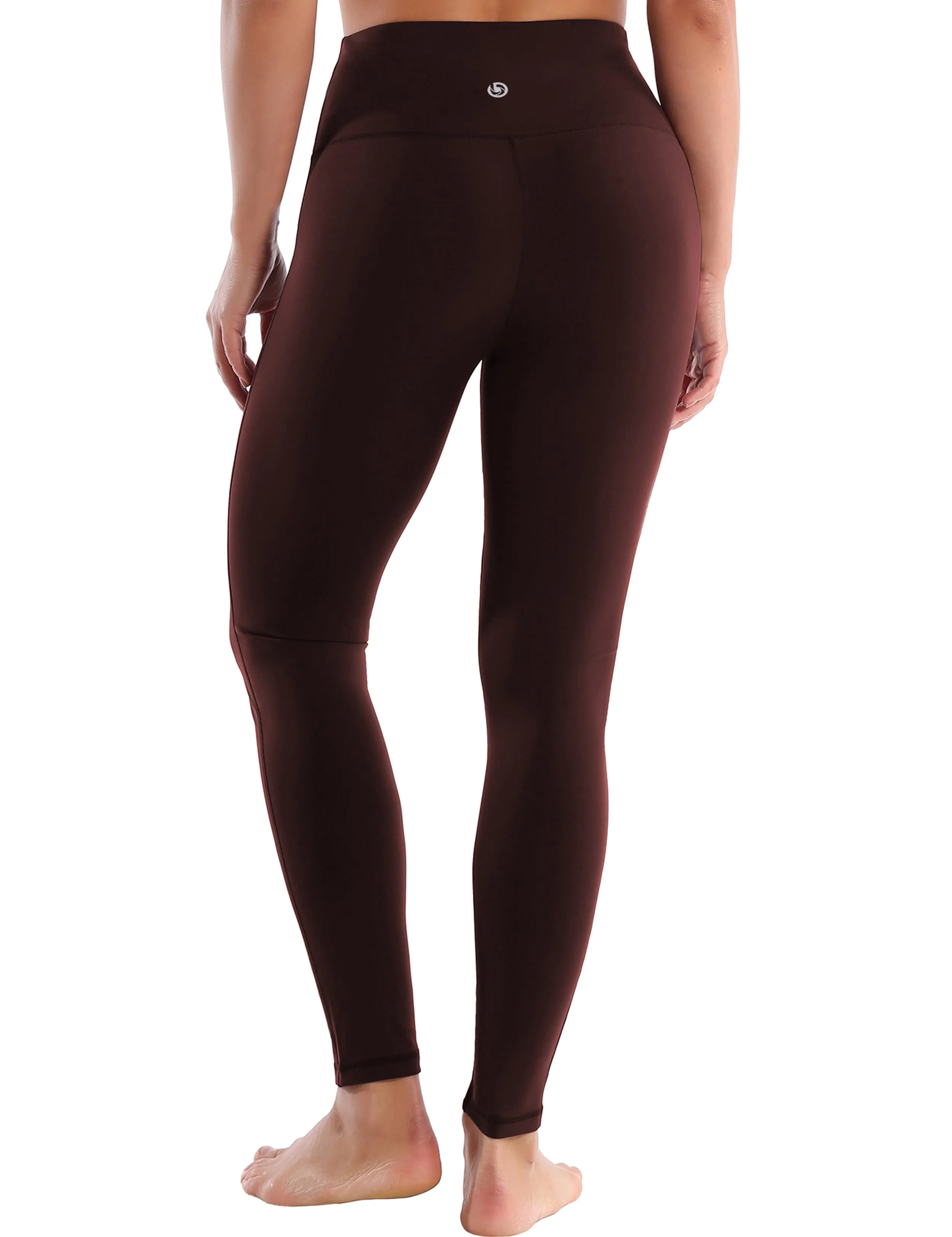 High Waist Side Line Yoga Pants mahoganymaroon_yoga