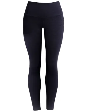 High Waist Yoga Pants heatherdarknavy_yoga