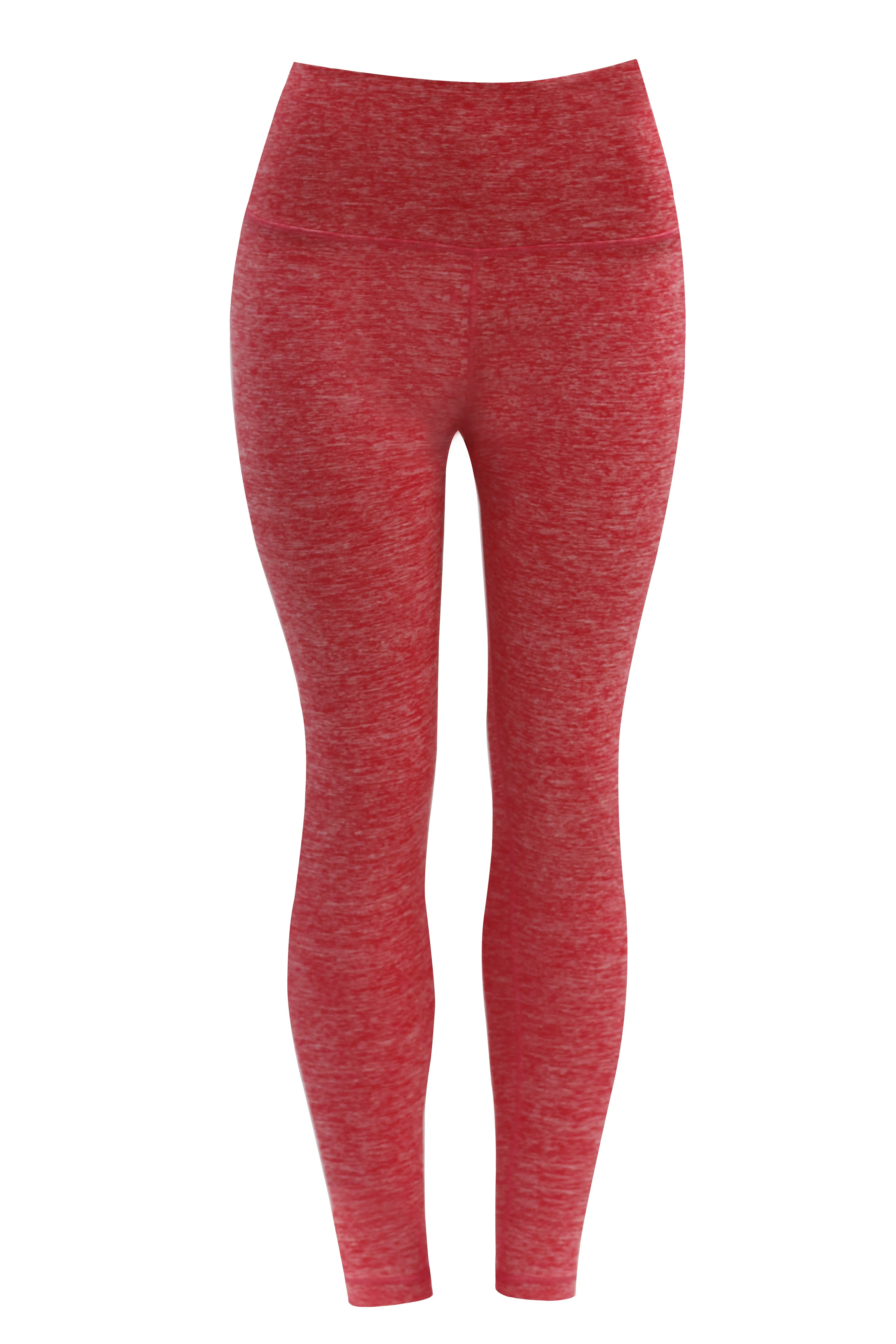 High Waist Yoga Pants heatherred_yoga
