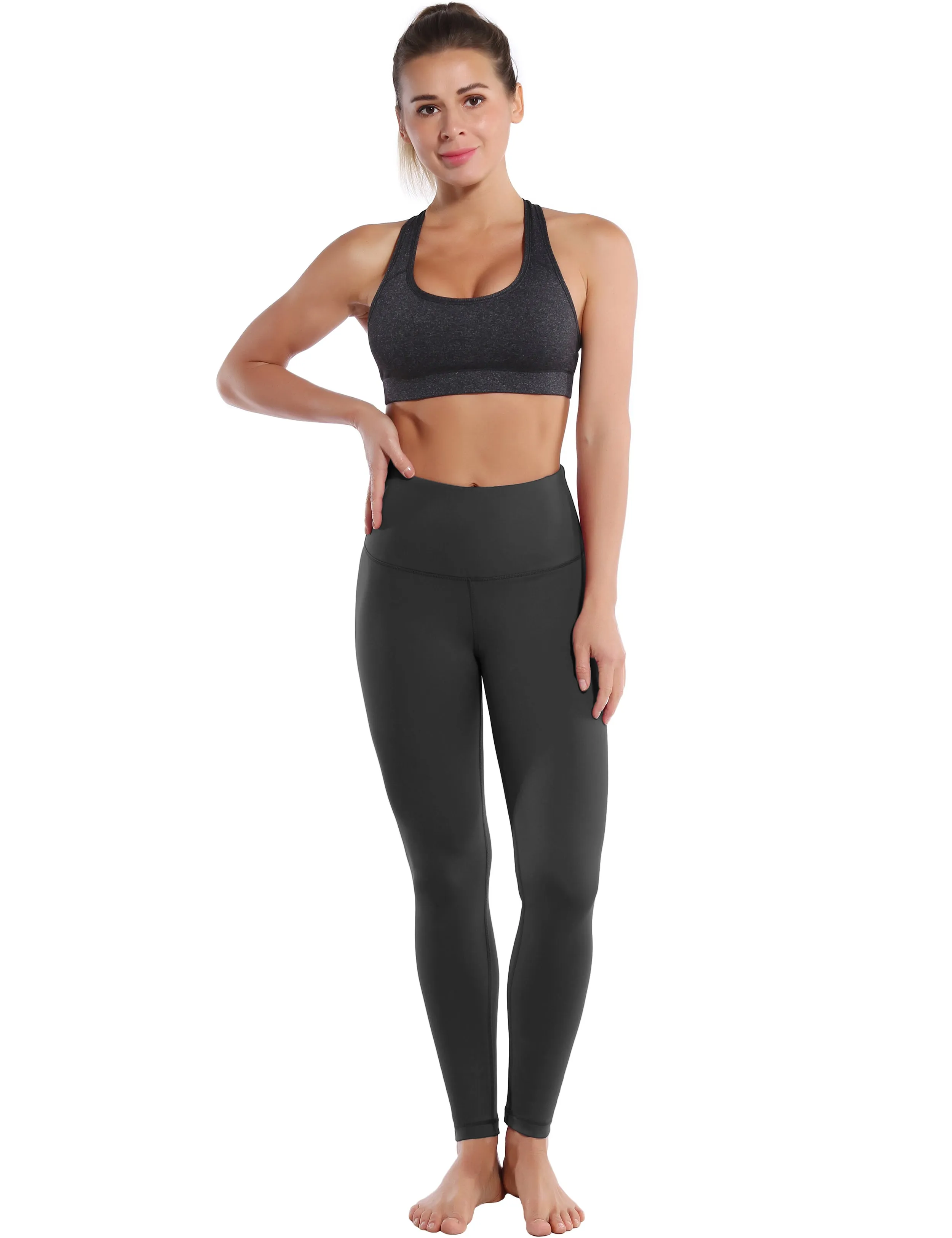 High Waist Yoga Pants shadowcharcoal_yoga