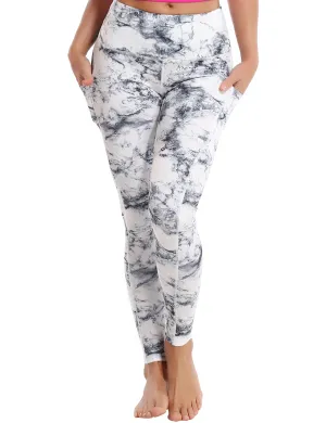Hip Line Side Pockets Yoga Pants arabescato_yoga