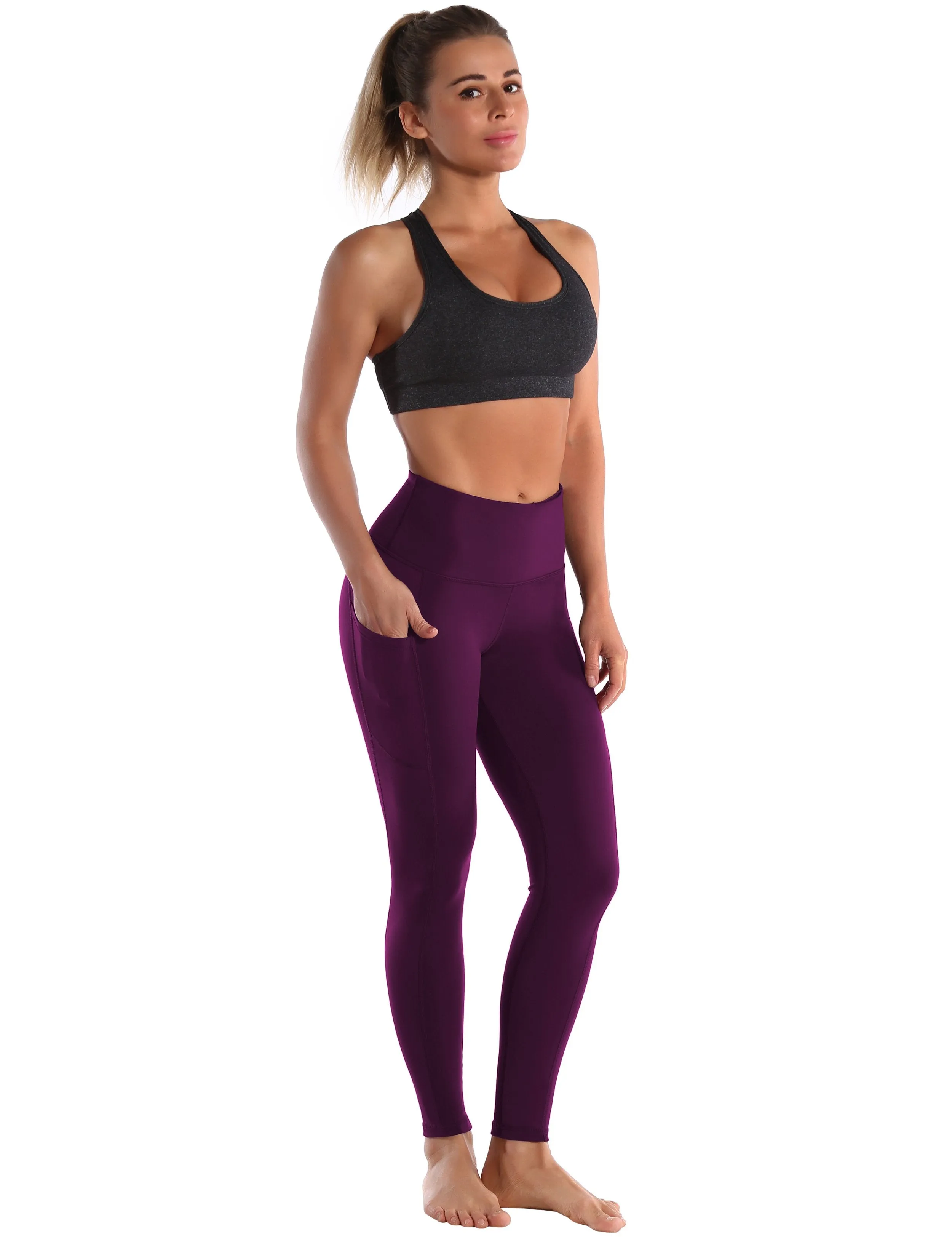 Hip Line Side Pockets Yoga Pants grapevine ins_yoga