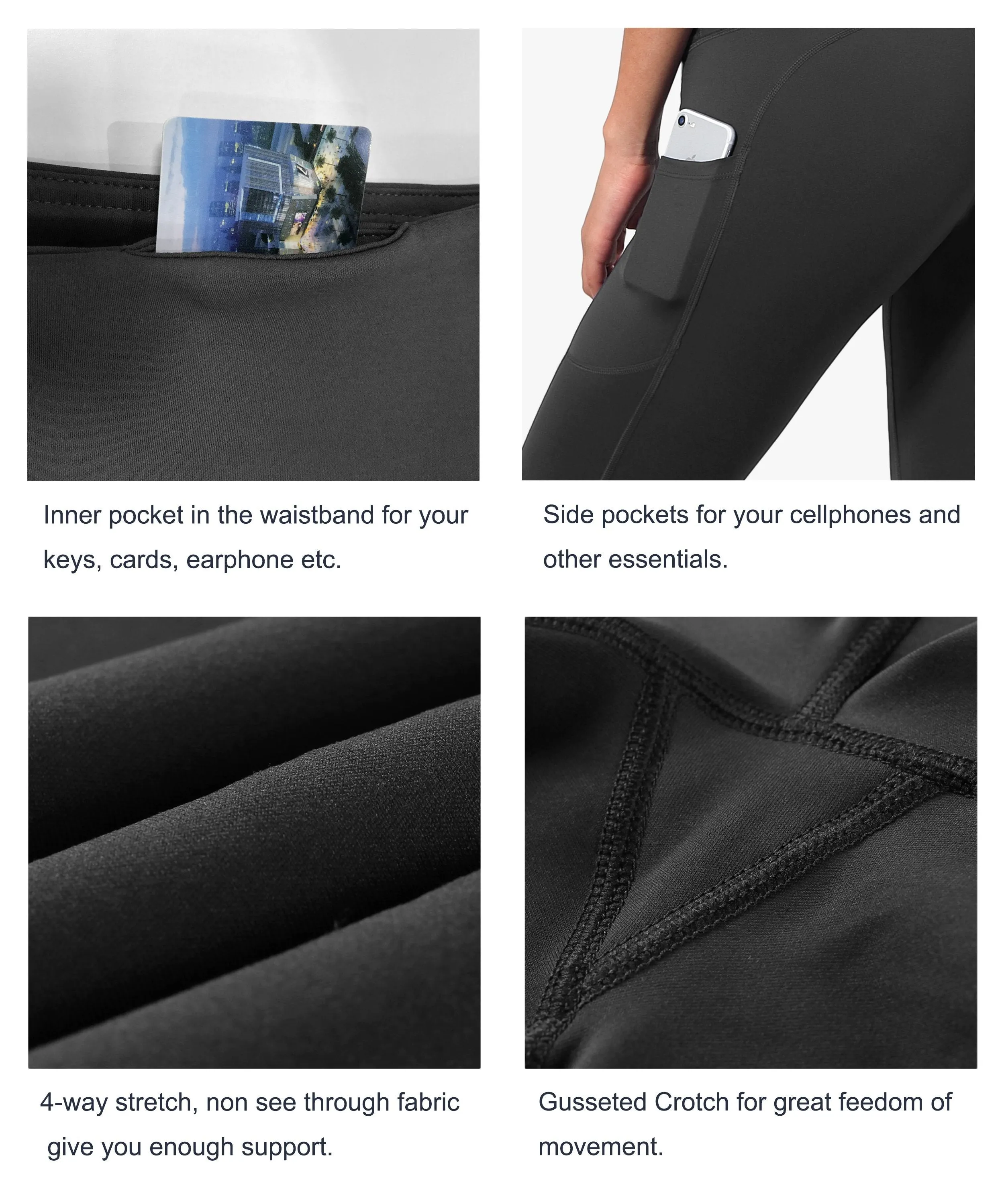 Hip Line Side Pockets Yoga Pants shadowcharcoal ins_yoga