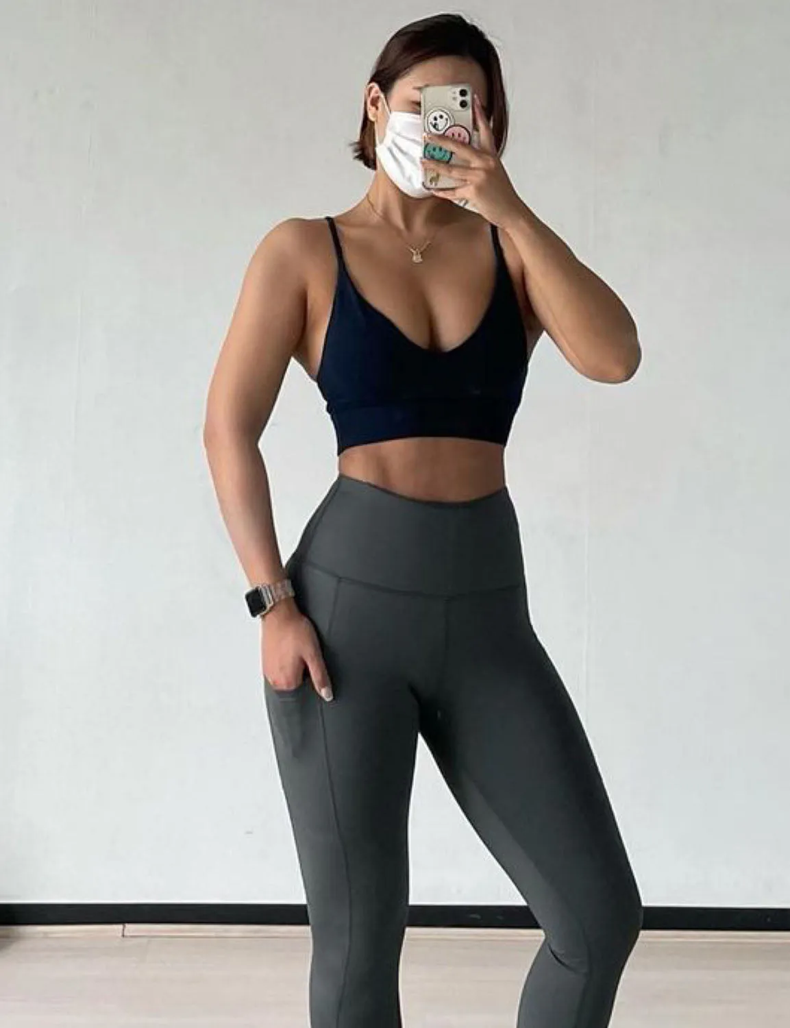 Hip Line Side Pockets Yoga Pants shadowcharcoal ins_yoga