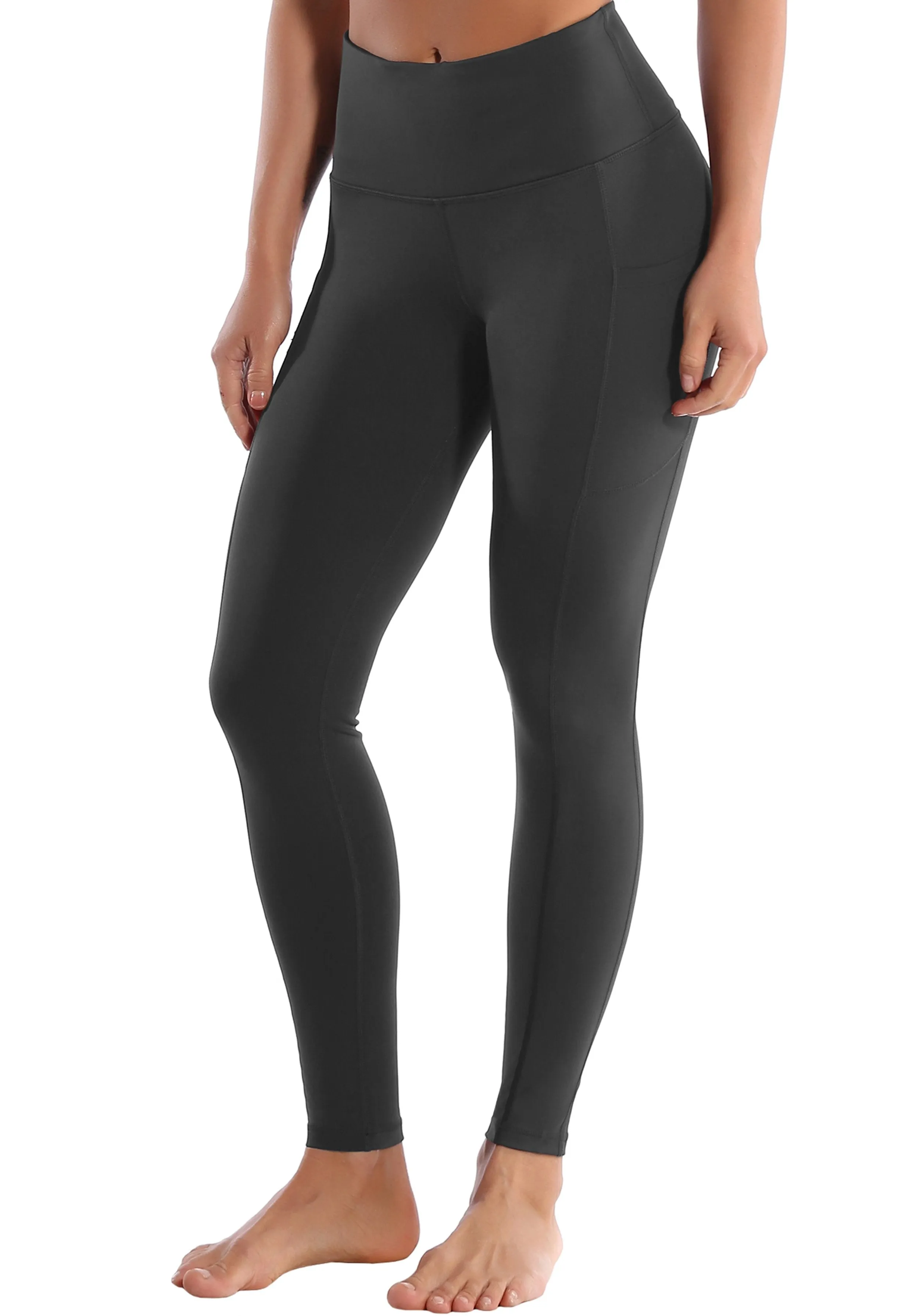 Hip Line Side Pockets Yoga Pants shadowcharcoal ins_yoga