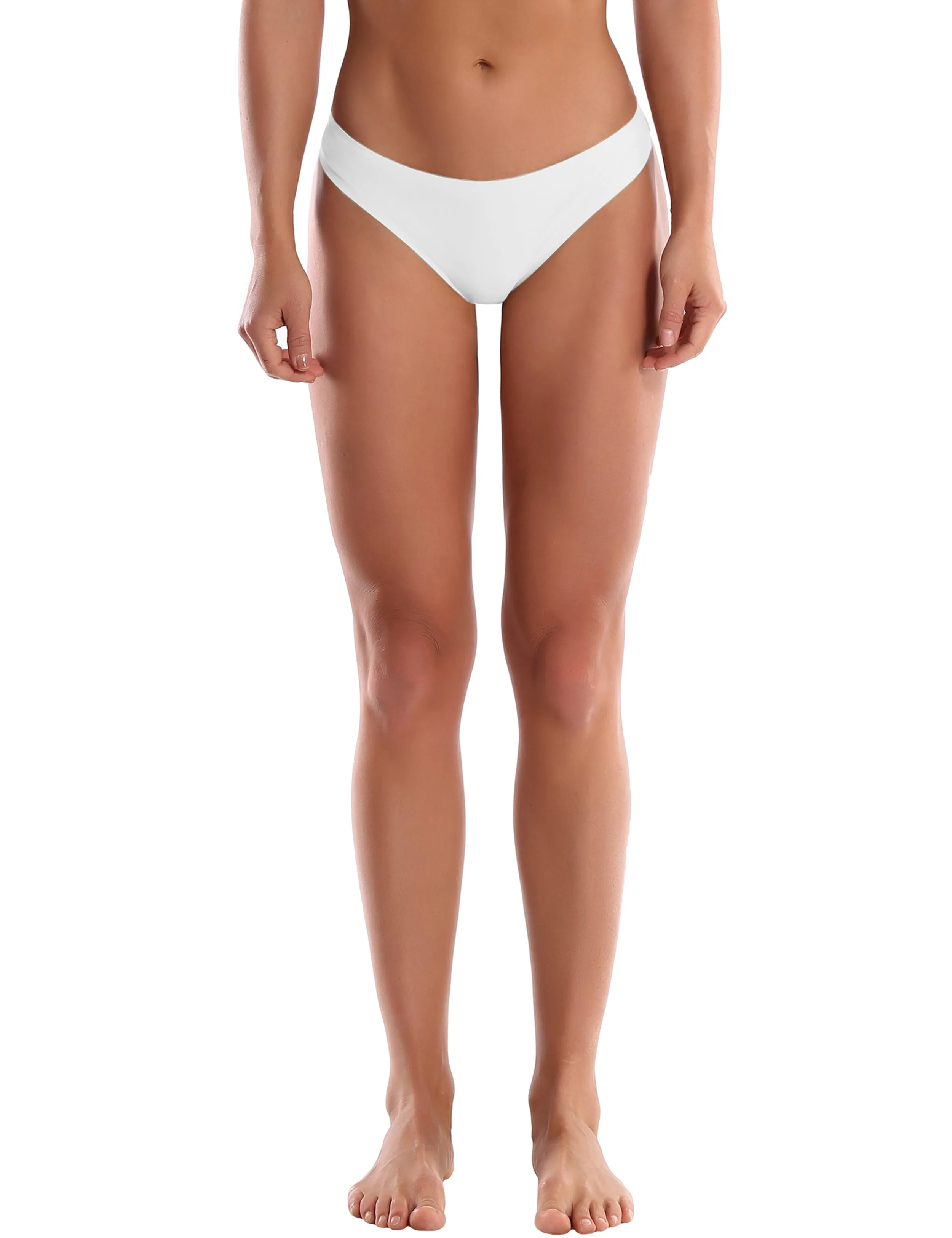 Invisibles Sports Thongs Underwear White_yoga