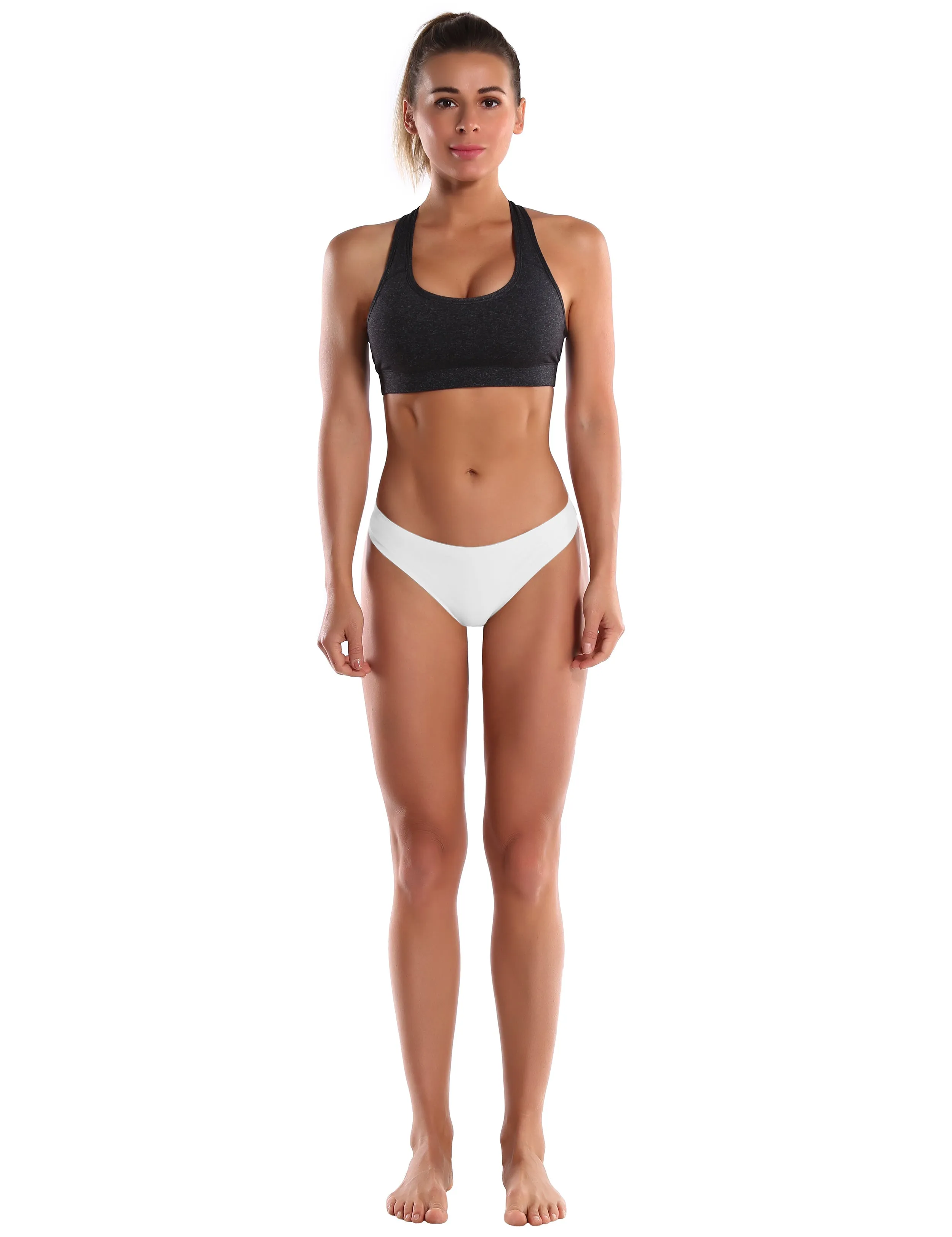 Invisibles Sports Thongs Underwear White_yoga