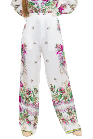 Just Cavalli Floral Printed Flared Trousers