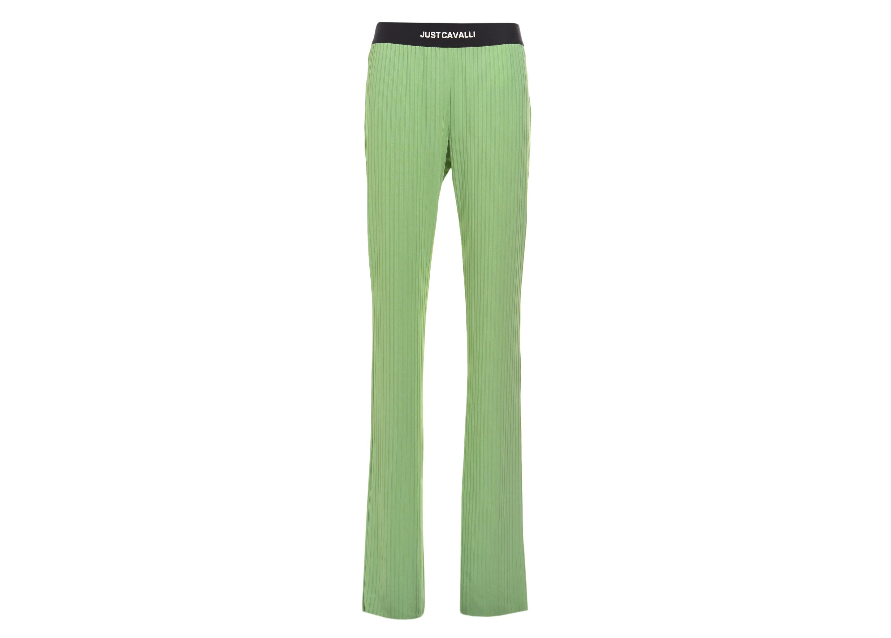 Just Cavalli Logo Waistband Flared Elasticated Pants