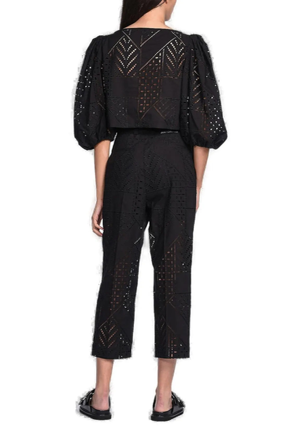 Just Cavalli Perforated Cropped Pants