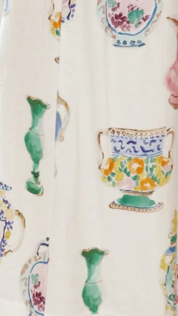 Kimberly Shorts - Vase Print