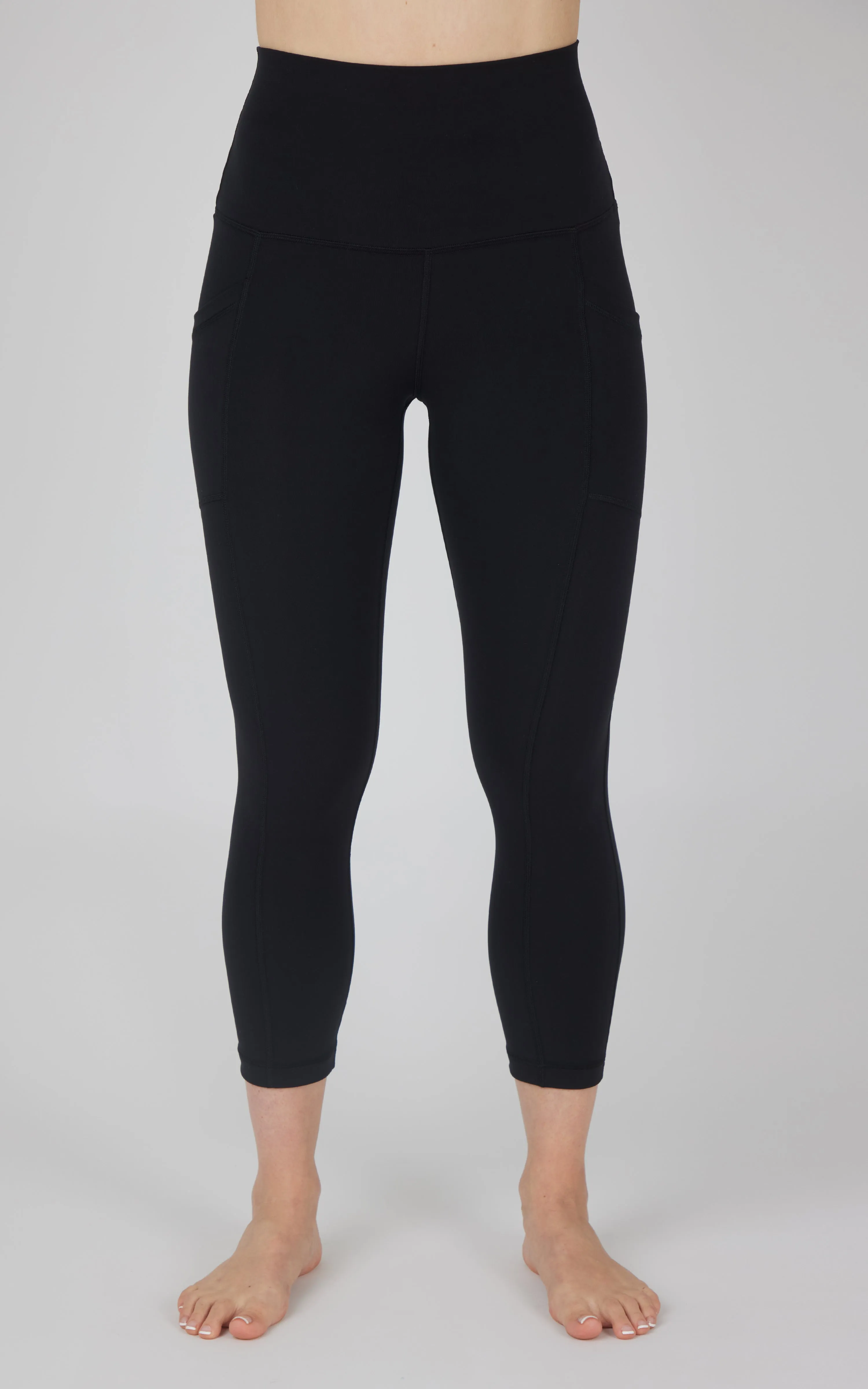 Lux Super High Waist Side Pocket Capri