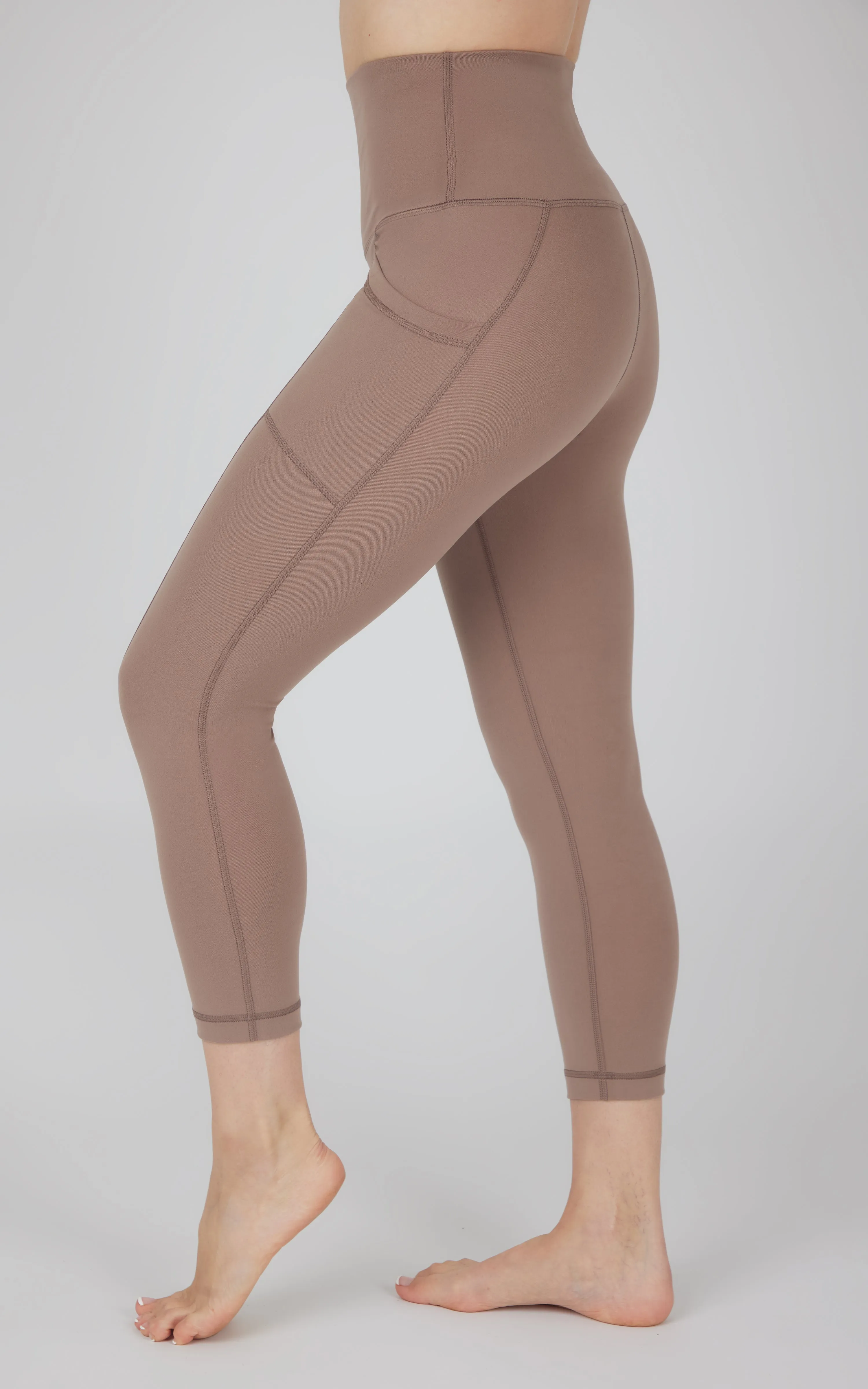 Lux Super High Waist Side Pocket Capri
