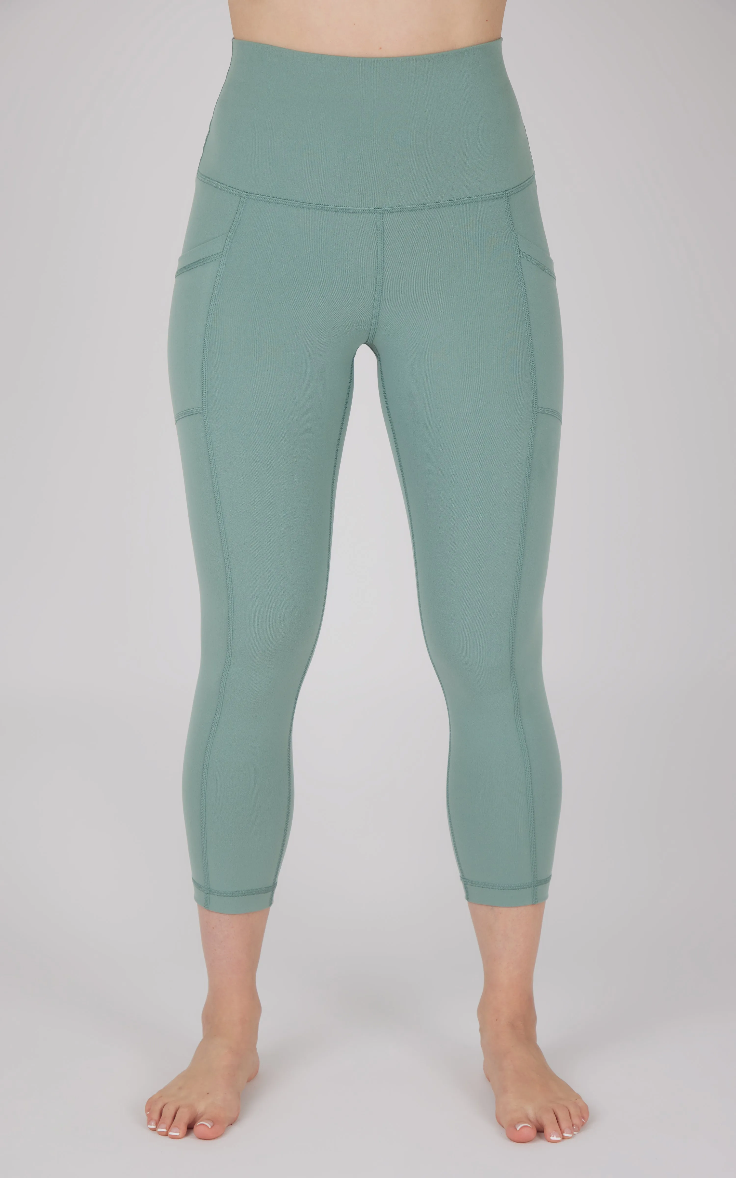 Lux Super High Waist Side Pocket Capri