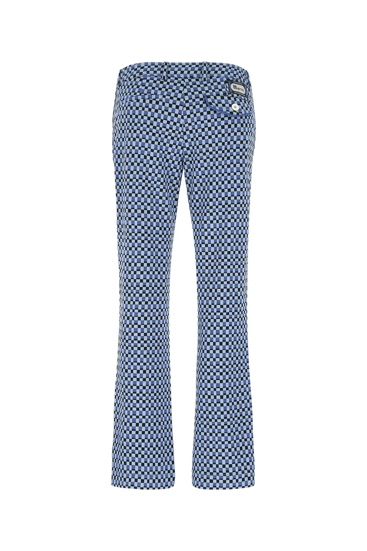 Marni Logo Patch Flared Trousers