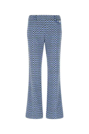 Marni Logo Patch Flared Trousers