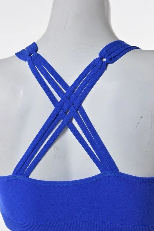 Multi Strap Seamless Bra Top WY14427
