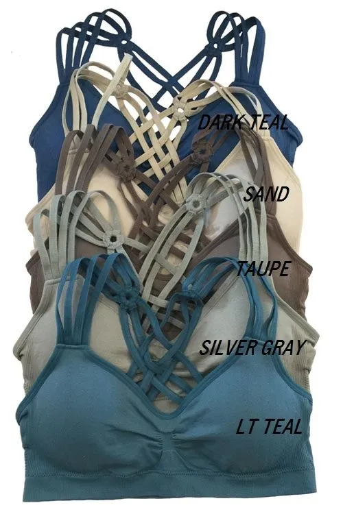 Multi Strap Seamless Bra Top WY14427