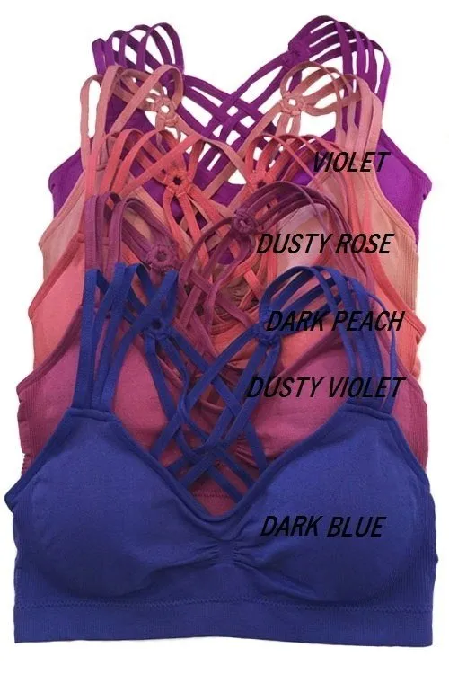 Multi Strap Seamless Bra Top WY14427
