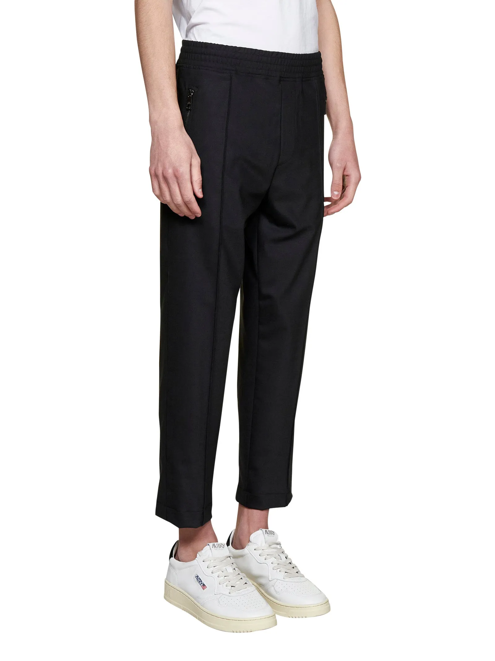 Neil Barrett Pintuck Detail Cropped Pants