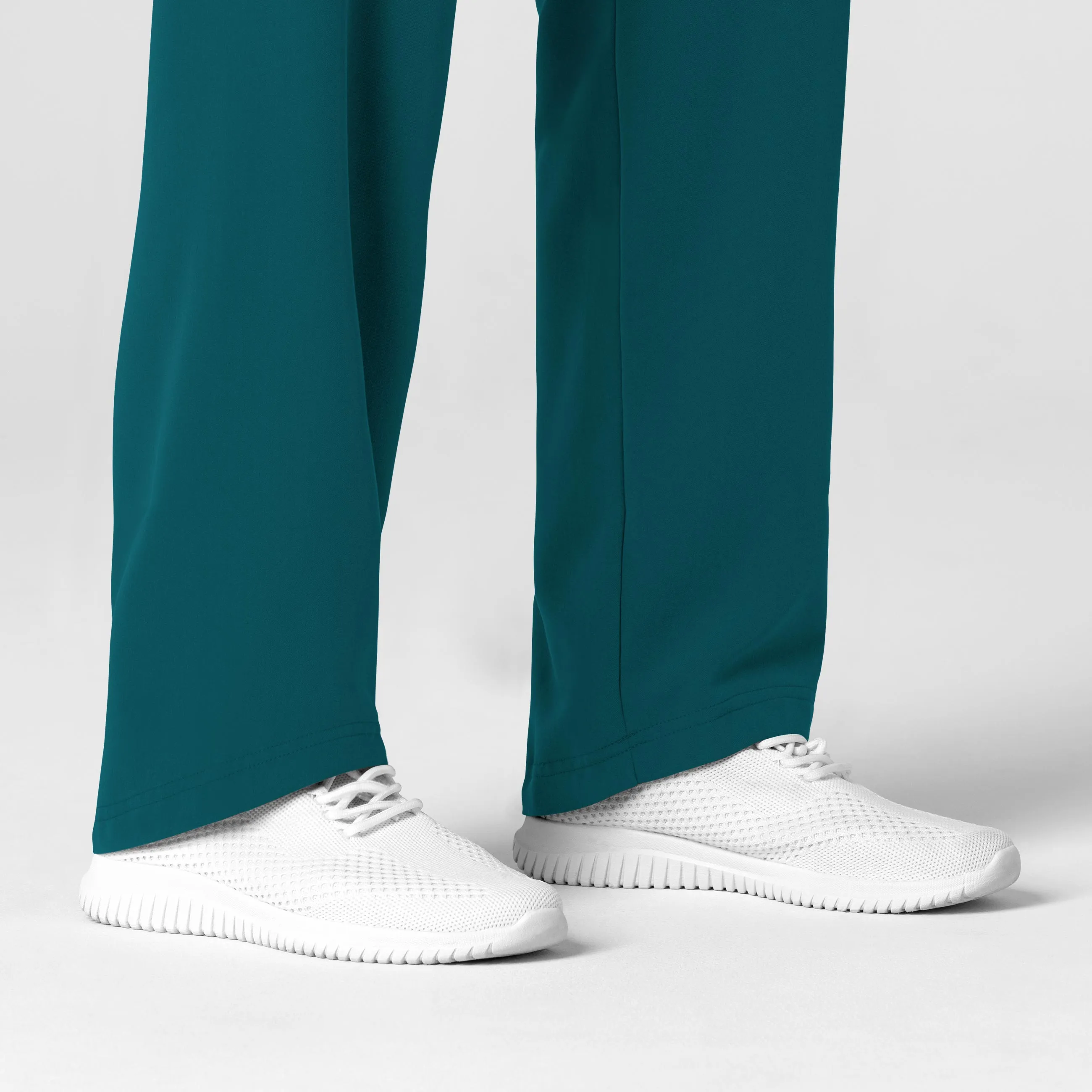 Nova Women's Stovepipe High-Low Hem Scrub Pant - Caribbean
