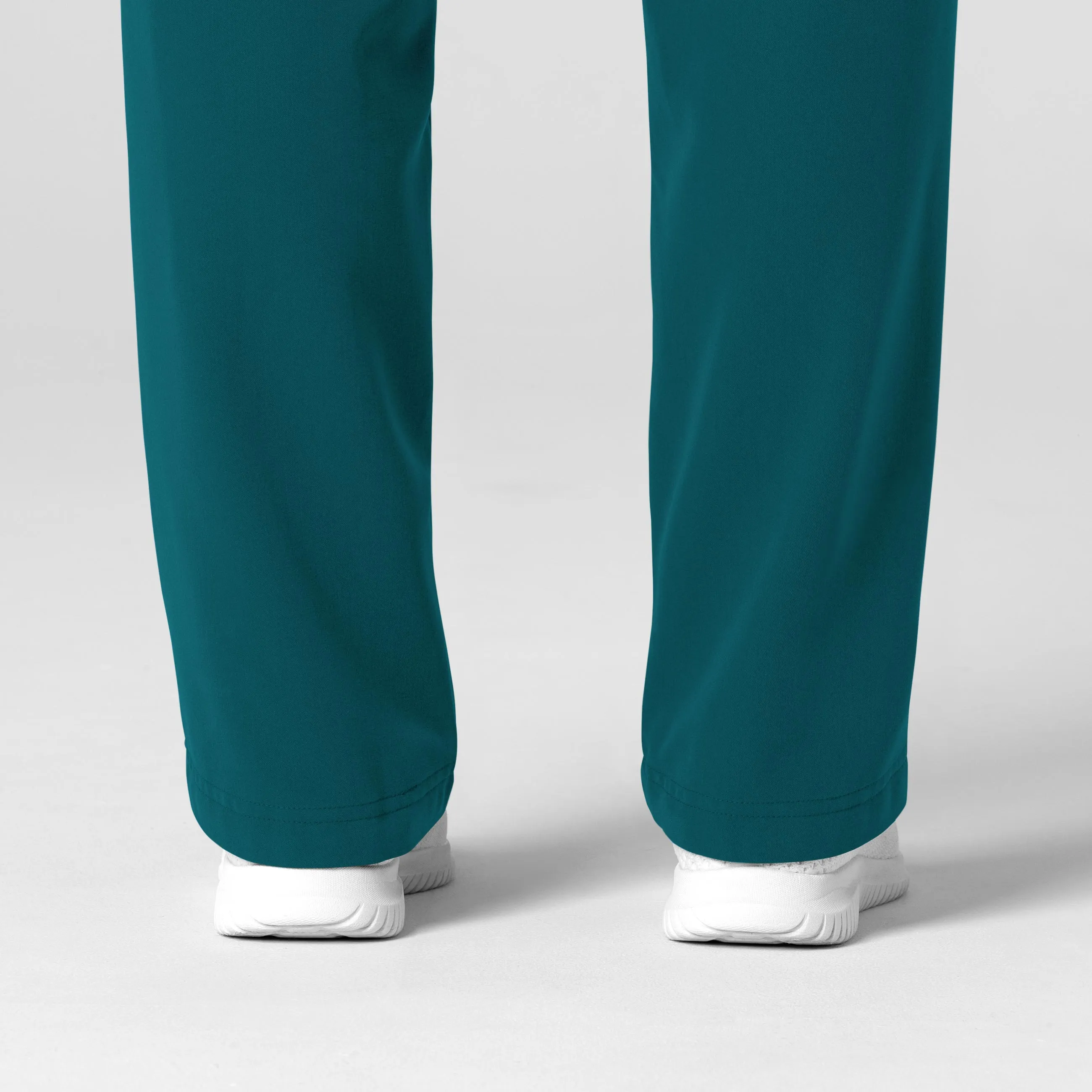 Nova Women's Stovepipe High-Low Hem Scrub Pant - Caribbean