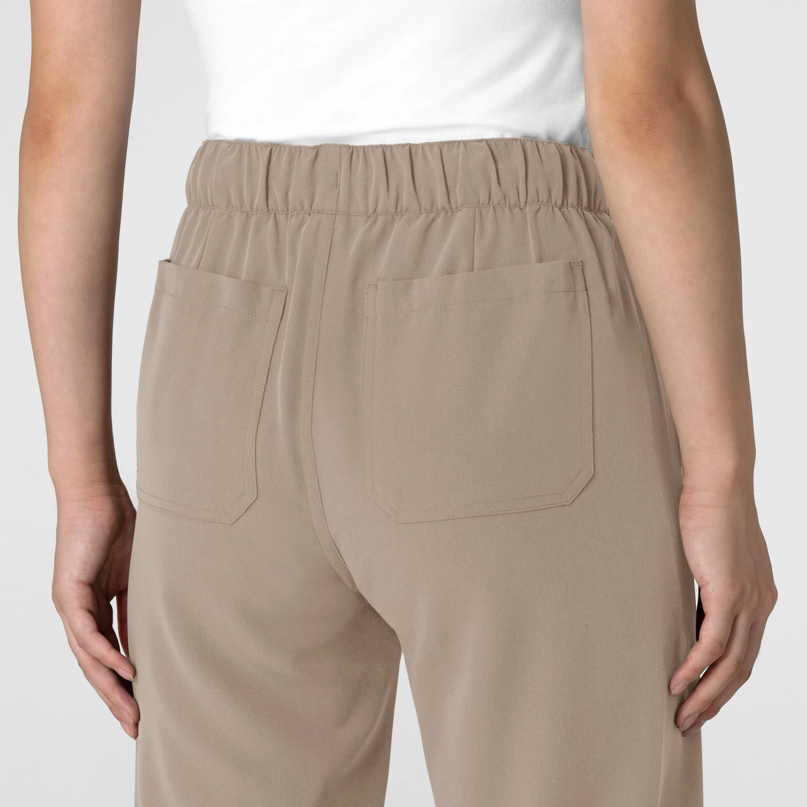 Nova Women's Stovepipe High-Low Hem Scrub Pant - Haze