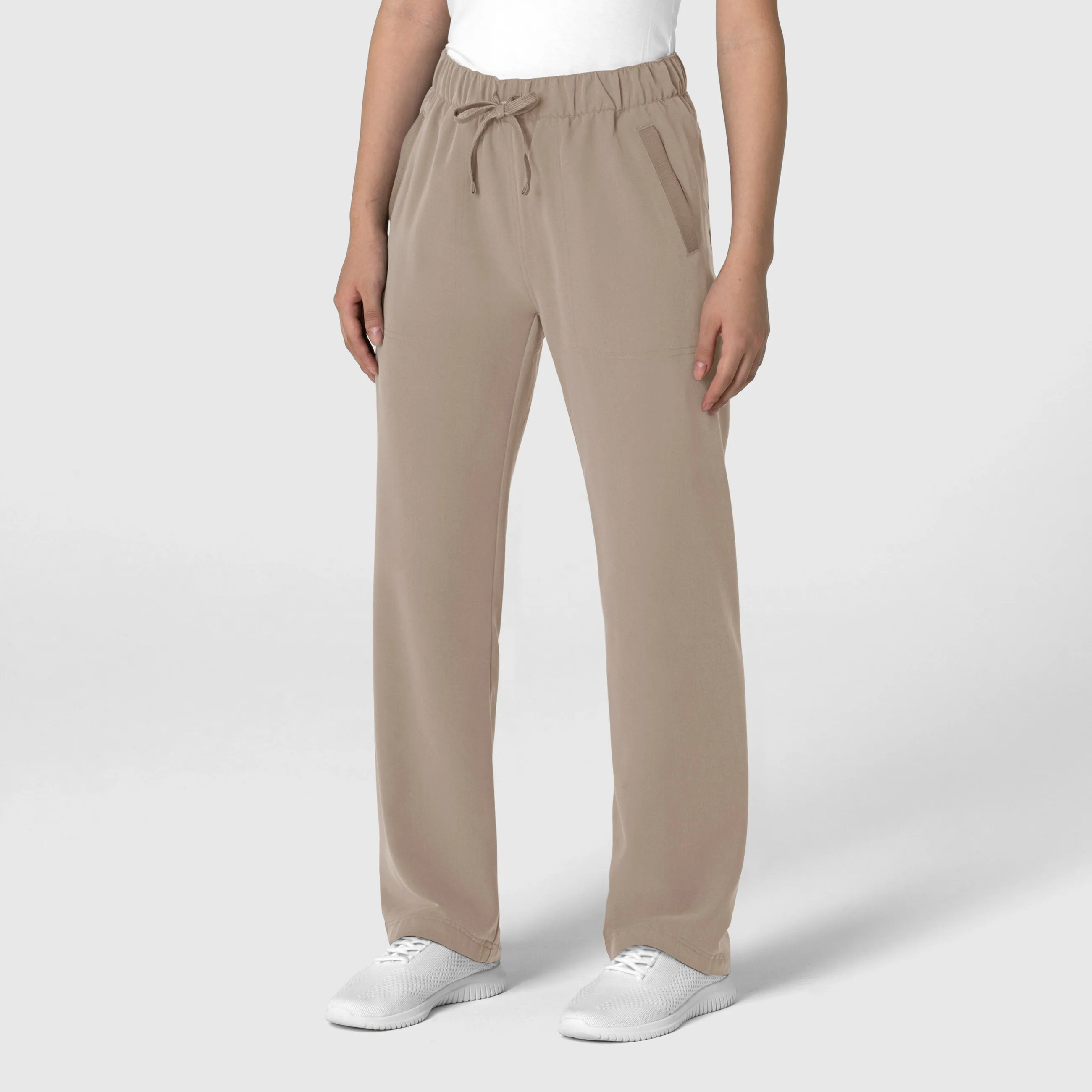 Nova Women's Stovepipe High-Low Hem Scrub Pant - Haze