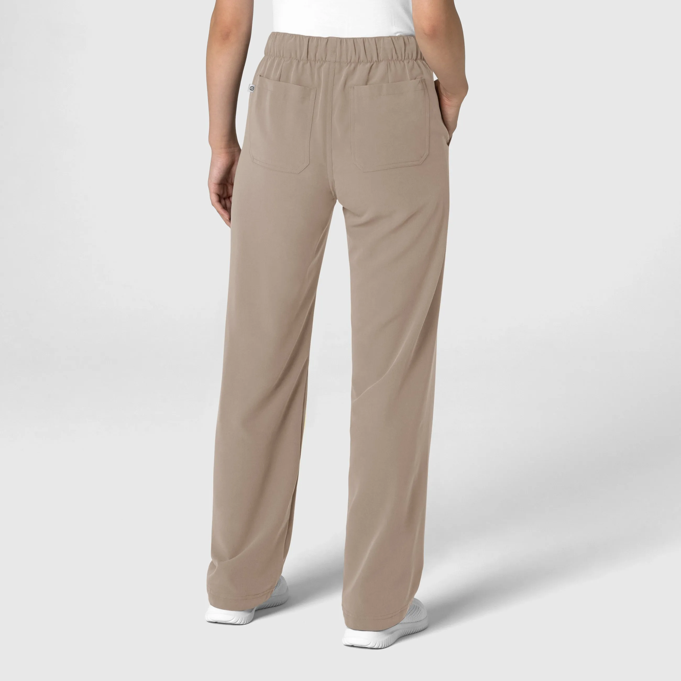 Nova Women's Stovepipe High-Low Hem Scrub Pant - Haze