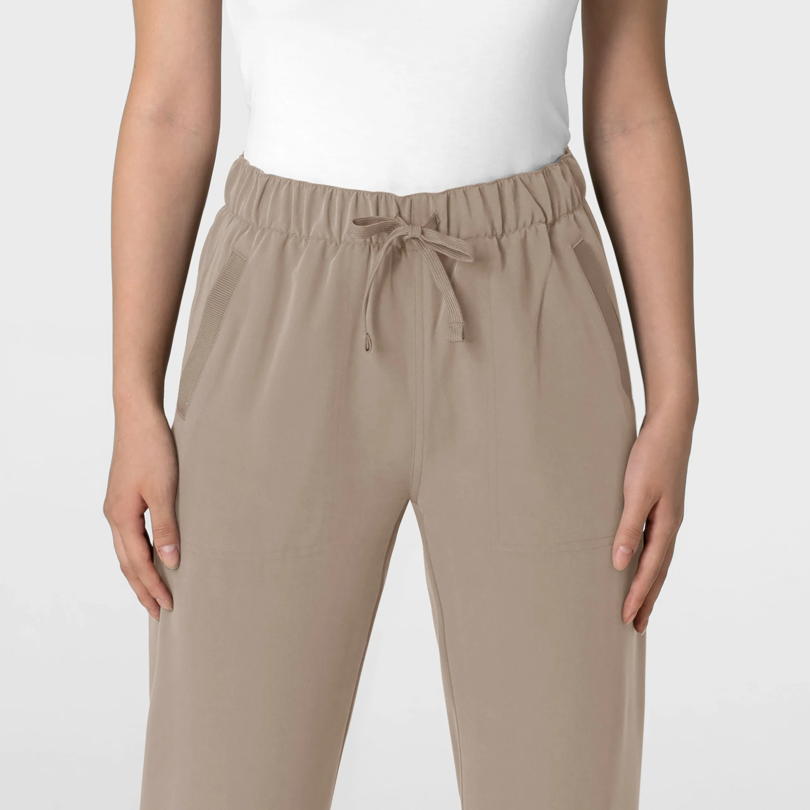 Nova Women's Stovepipe High-Low Hem Scrub Pant - Haze