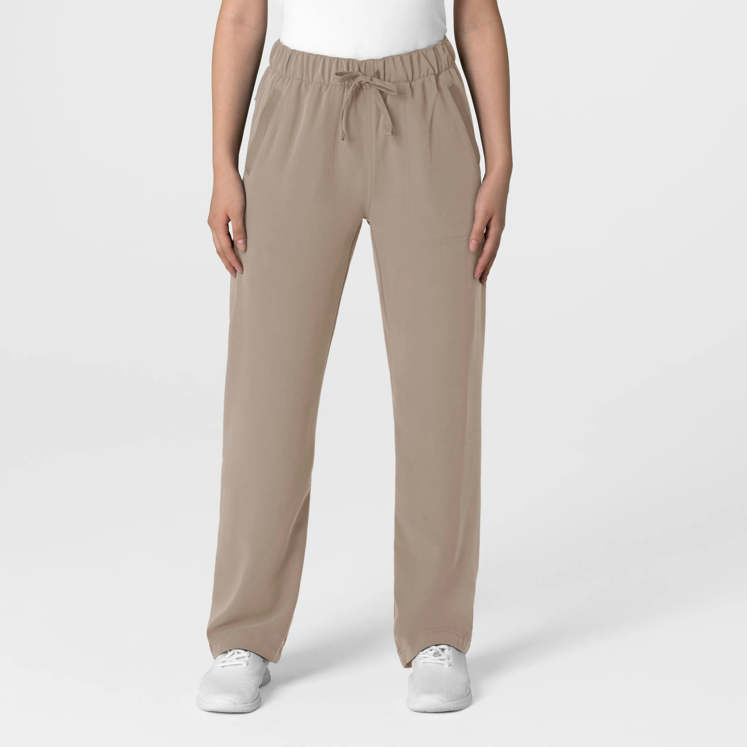 Nova Women's Stovepipe High-Low Hem Scrub Pant - Haze