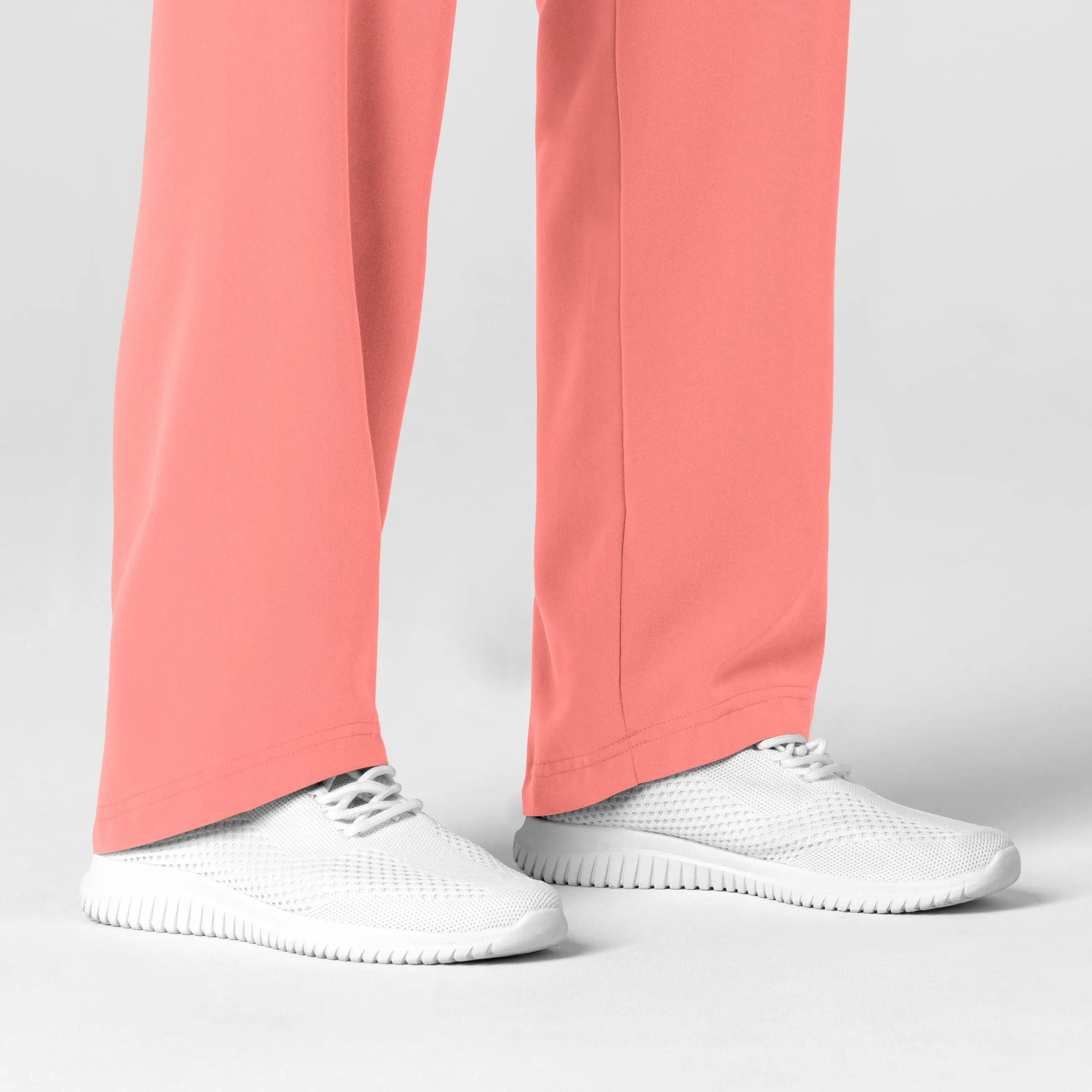 Nova Women's Stovepipe High-Low Hem Scrub Pant - Paradise Pink