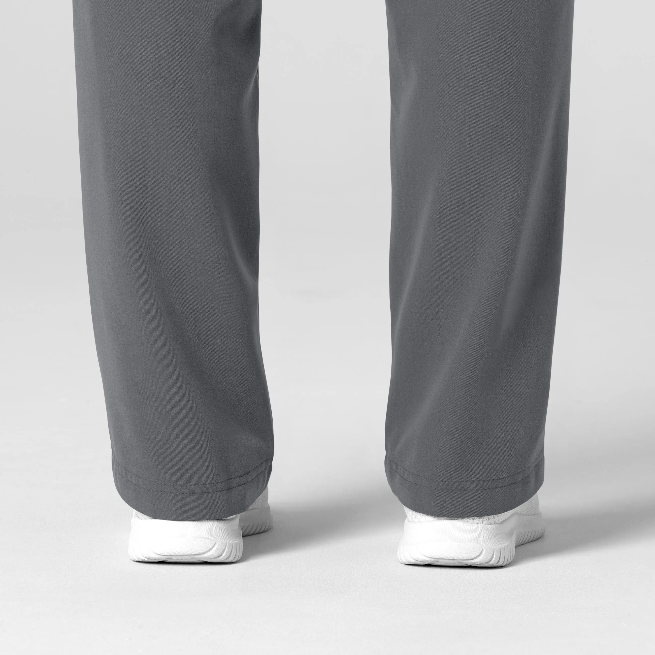 Nova Women's Stovepipe High-Low Hem Scrub Pant - Pewter