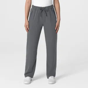 Nova Women's Stovepipe High-Low Hem Scrub Pant - Pewter