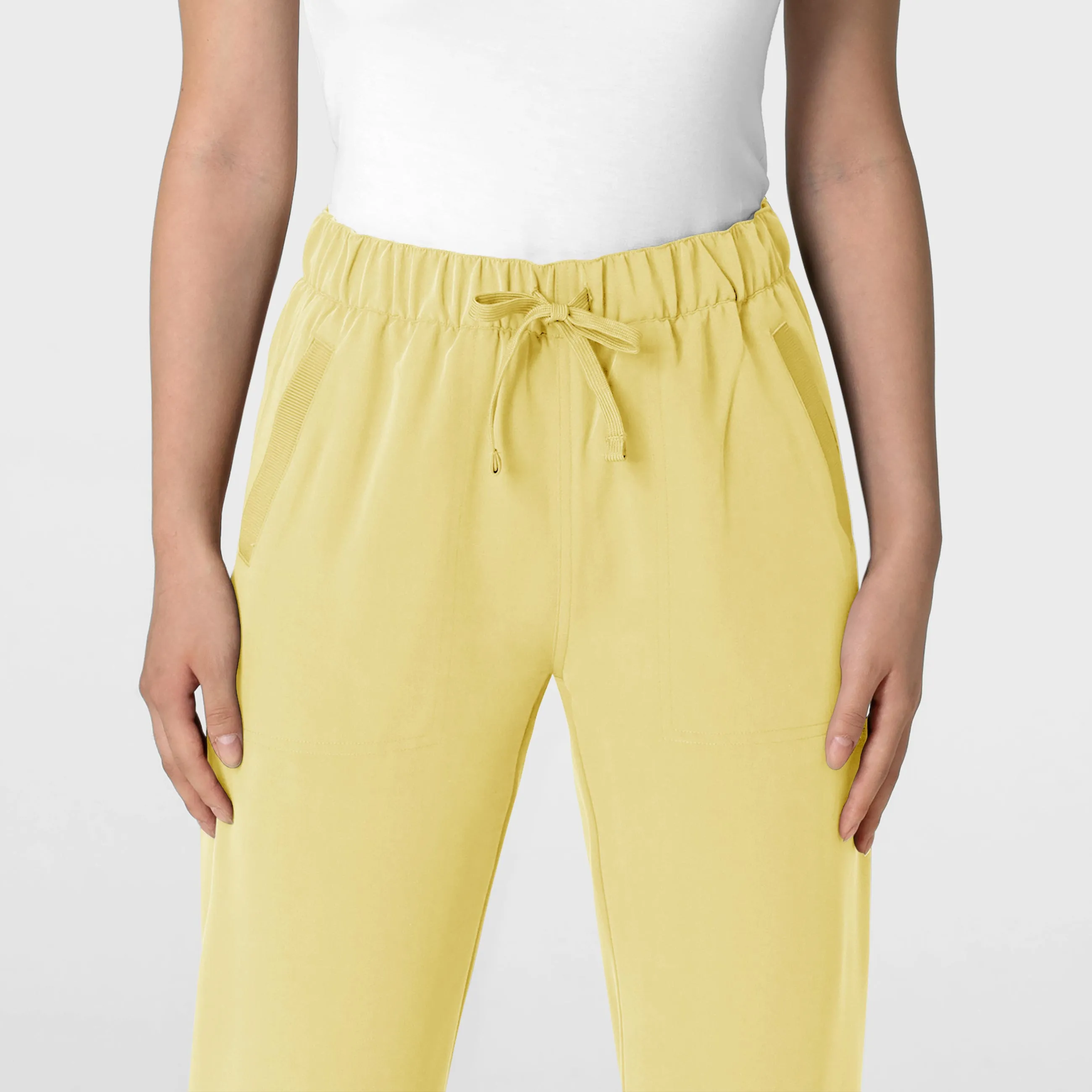 Nova Women's Stovepipe High-Low Hem Scrub Pant - Sunshine Yellow