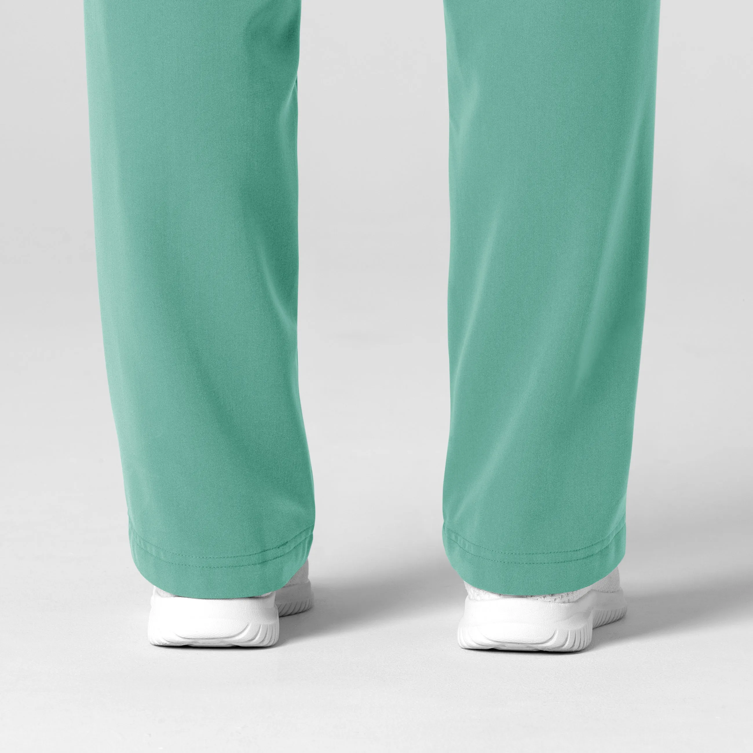 Nova Women's Stovepipe High-Low Hem Scrub Pant - Turquoise