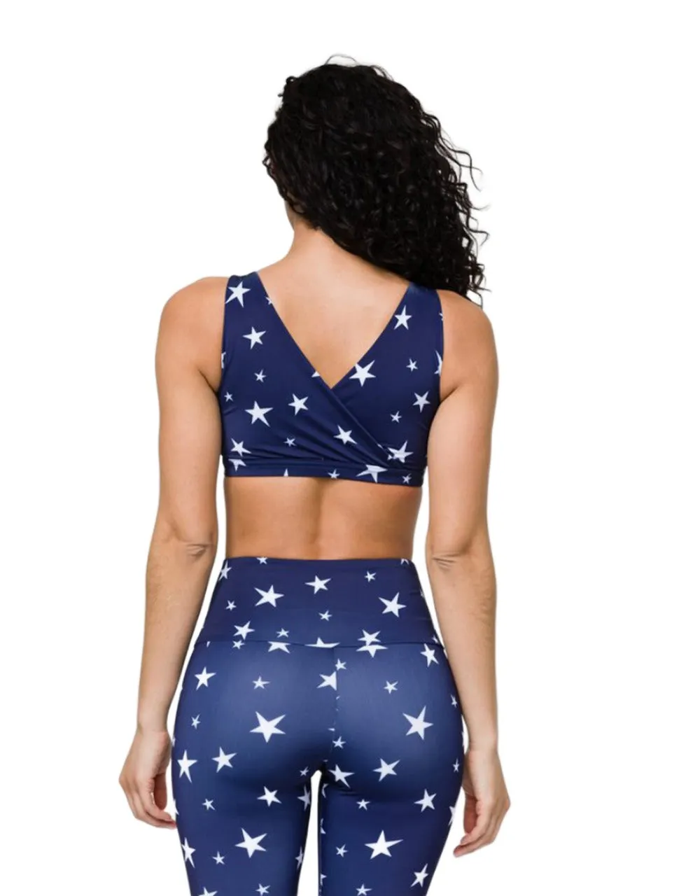 Onzie Reversable Crossover Bra 3736 Marine Stars