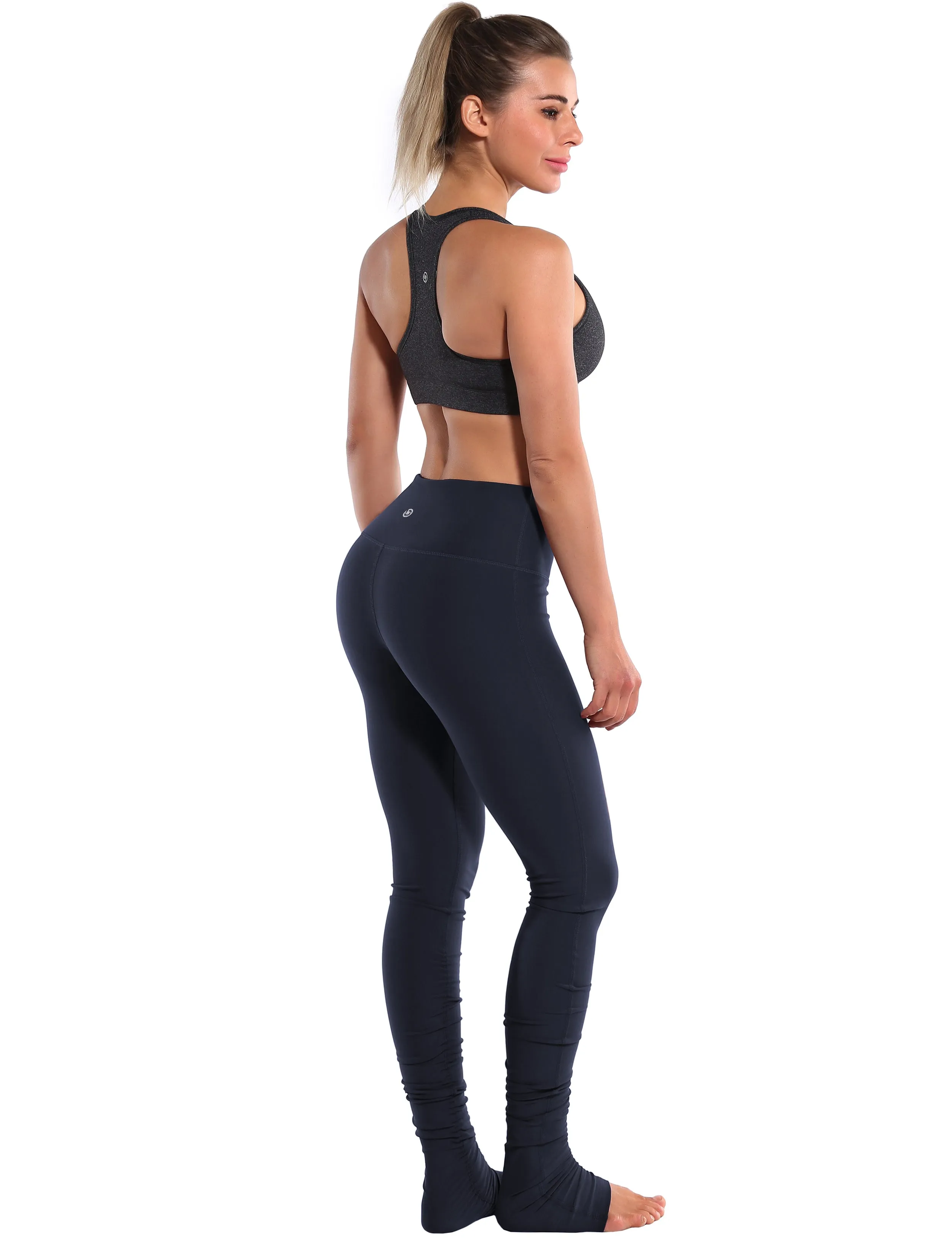 Over the Heel Yoga Pants darknavy_yoga