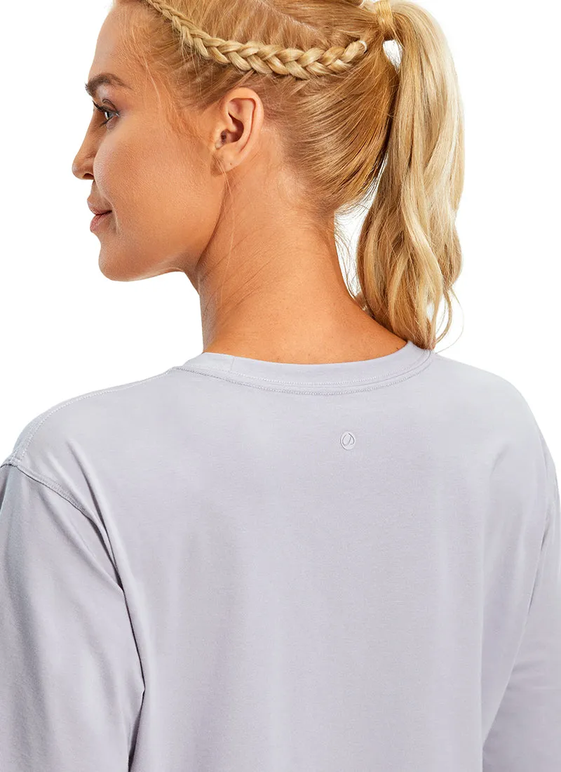 Pima Cotton Short Sleeves Cropped