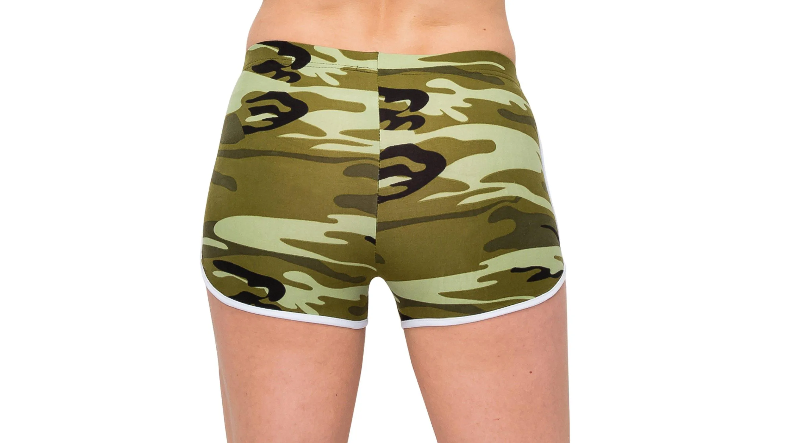 Print Designs Camo/Floral Yoga Shorts