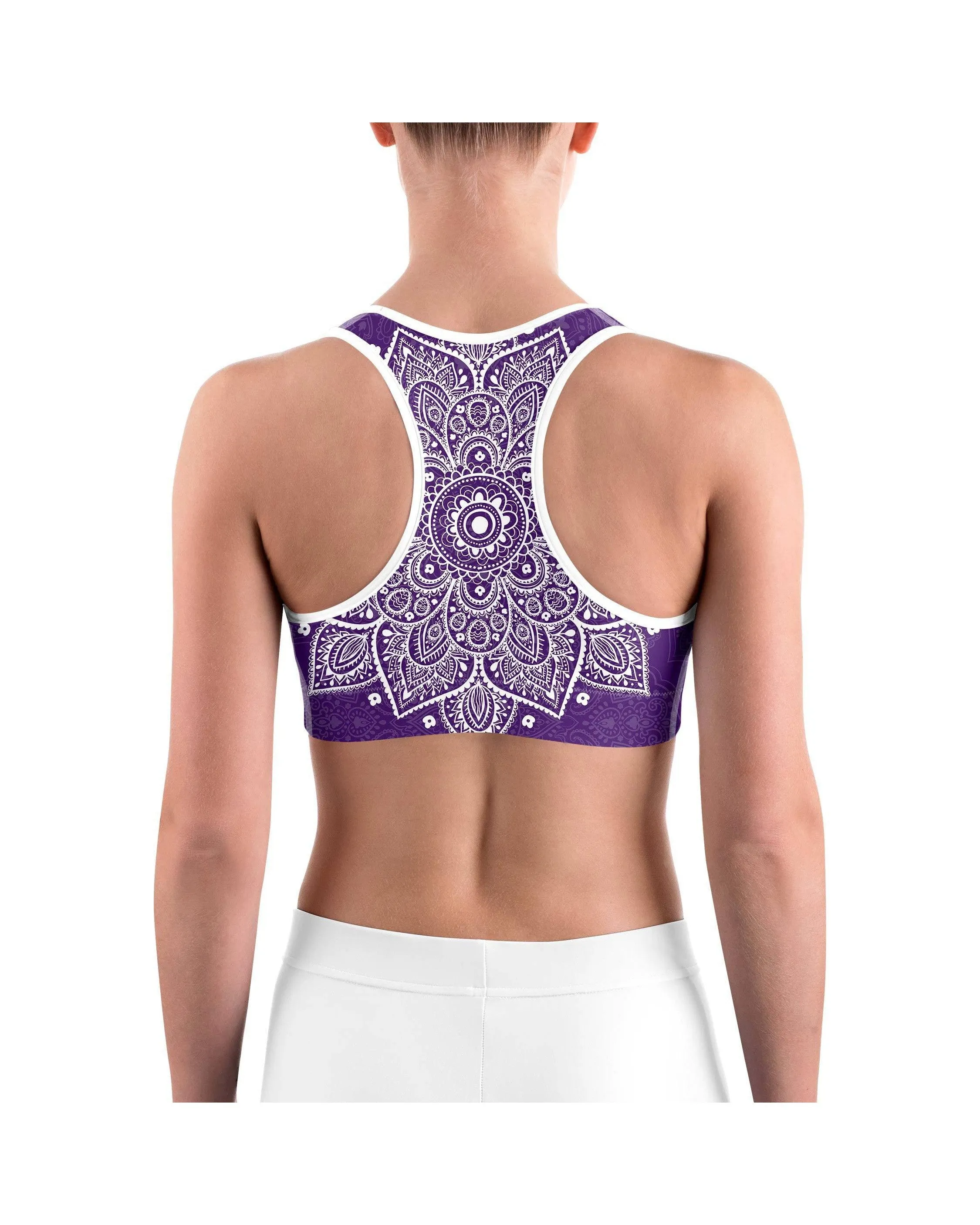 Purple Mandala Sports bra