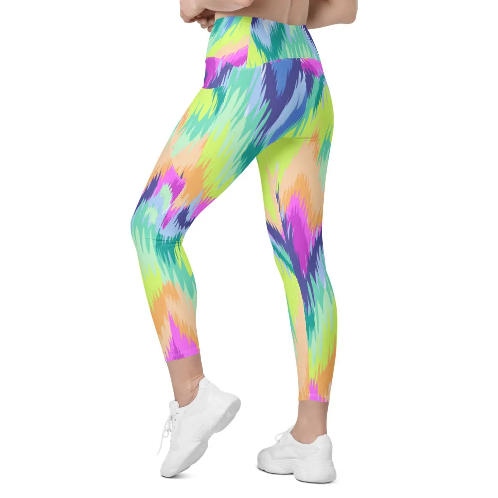 Rave Sound Wave Leggings with Pockets