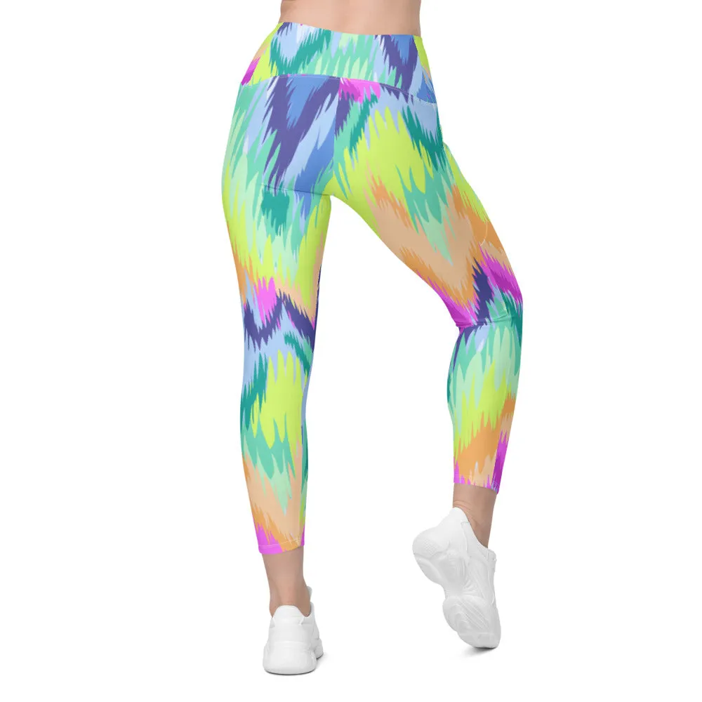 Rave Sound Wave Leggings with Pockets