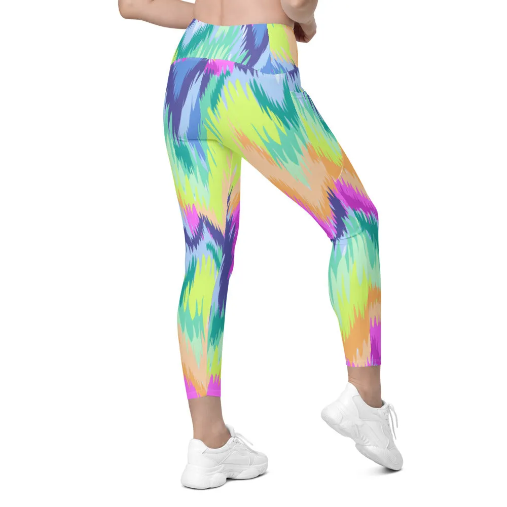 Rave Sound Wave Leggings with Pockets