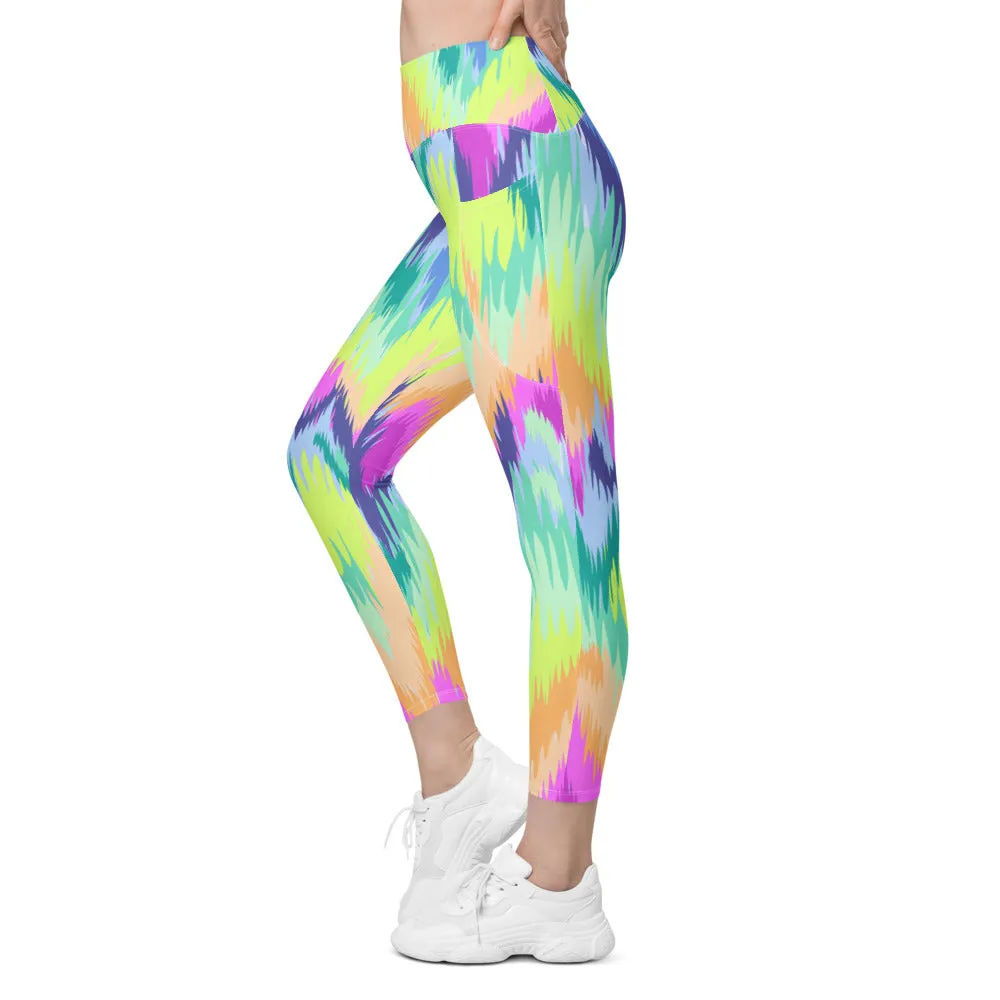 Rave Sound Wave Leggings with Pockets